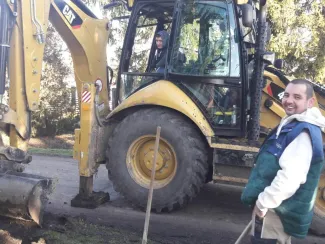 Parkolóépítés Csárdaszálláson