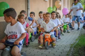 Gyermeknapi motoros felvonulás - Csemetekert Óvoda