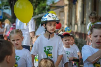 Gyermeknapi motoros felvonulás - Százszorszép Óvoda - Margaréta Óvoda