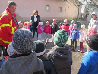 Gyomaendrődi Mentőállomáson jártak a Százszorszép Ovisok