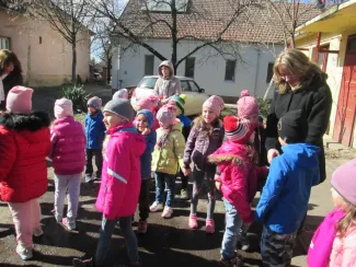 Gyomaendrődi Mentőállomáson jártak a Százszorszép Ovisok